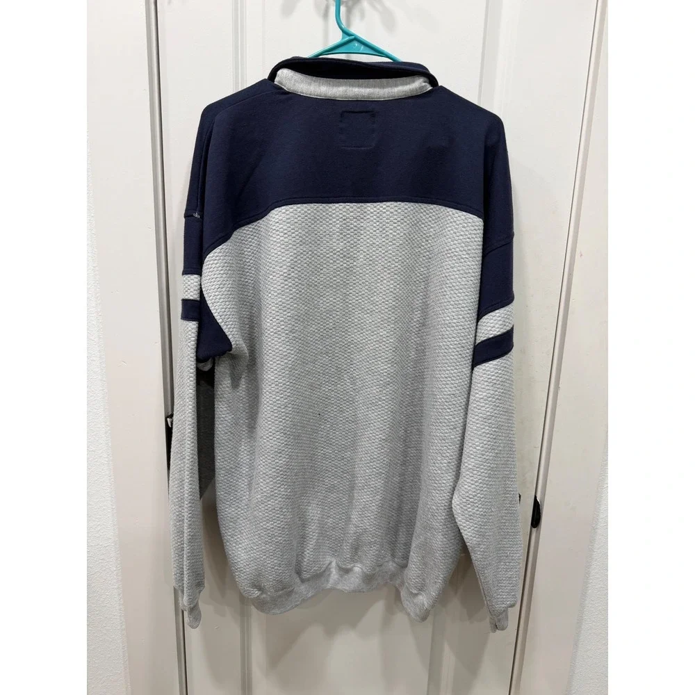 Vintage Greenline International Pullover Sweatshirt‎ Navy Grey XLT Tall Mens